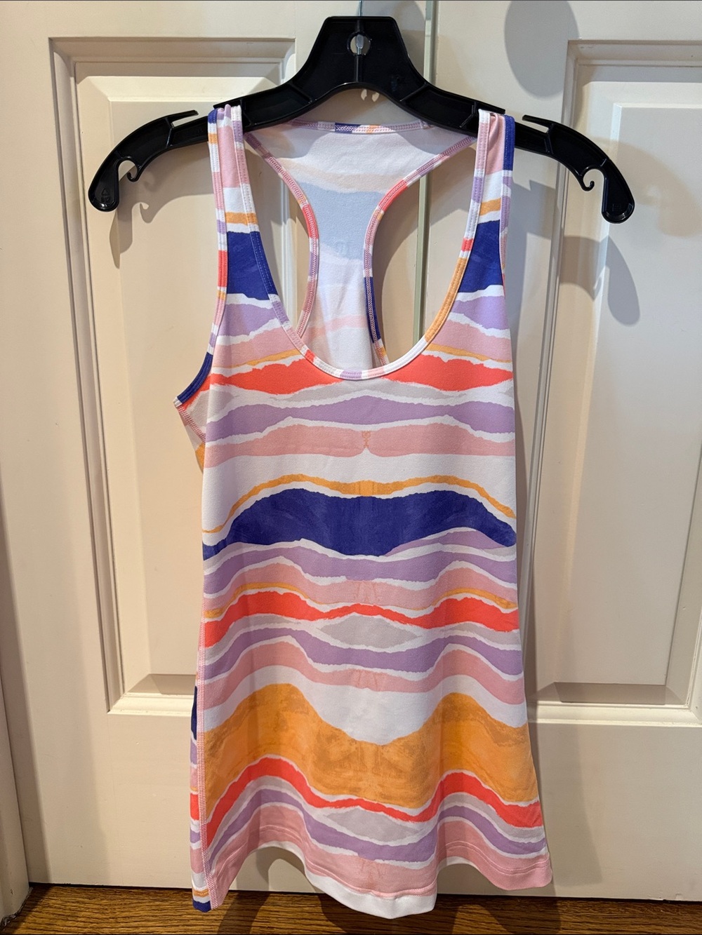 lululemon athletica Striped Racerback Tank in Purple, Pink, Orange, Blue, Yellow